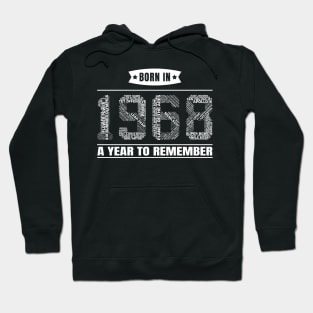 1968 Birth Year Events | 51st Birthday Gift Hoodie